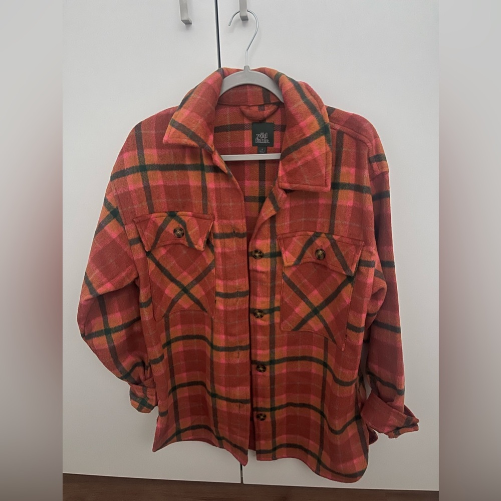 Multi colored shacket